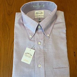 Eagle Shirtmakers Mens button down light purple shirt 32/33